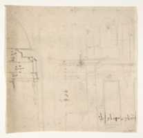 Free download Design for a monument; verso: Architectural sketches free photo or picture to be edited with GIMP online image editor