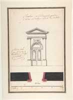 Free download Design for an Elevation of a Gateway, Abbey at Rebais (Seine et Marne) free photo or picture to be edited with GIMP online image editor
