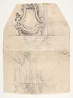 Free download Design for a sepulchral monument; verso: Design for a monument free photo or picture to be edited with GIMP online image editor