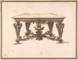 Free picture Design for a Table with Ornate Legs to be edited by GIMP online free image editor by OffiDocs