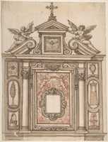 Free download Design for a Tomb, with Ducal Crown at the Center free photo or picture to be edited with GIMP online image editor