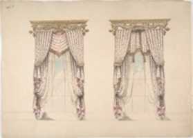 Free download Design for Pink and White Curtains with Gold Fringes, and Gold and White free photo or picture to be edited with GIMP online image editor