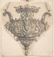 Free download Design for Suspended Censer with Three Winged Cherub Heads at Chain Fastenings. free photo or picture to be edited with GIMP online image editor