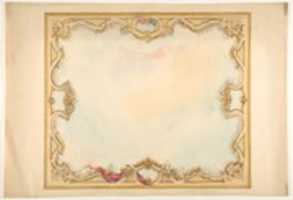 Free download Design for the decoration of aceiling with painted clouds and a pierced border free photo or picture to be edited with GIMP online image editor
