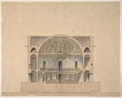 Free download Design for the Interior Elevation of a Theater free photo or picture to be edited with GIMP online image editor