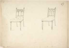 Free download Design for Two Gothic Chairs free photo or picture to be edited with GIMP online image editor