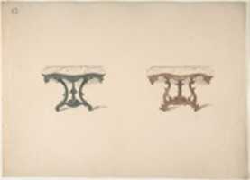 Free download Design for Two Marble Topped Tables with Carved Legs free photo or picture to be edited with GIMP online image editor