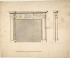 Free download Designs for a Chimney-piece for Richard Barwells Drawing Room at Esher, Surrey free photo or picture to be edited with GIMP online image editor