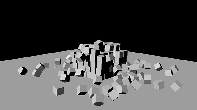 ดาวน์โหลดฟรี Destruction Cubes - ภาพประกอบฟรีที่จะแก้ไขด้วย GIMP โปรแกรมแก้ไขรูปภาพออนไลน์ฟรี