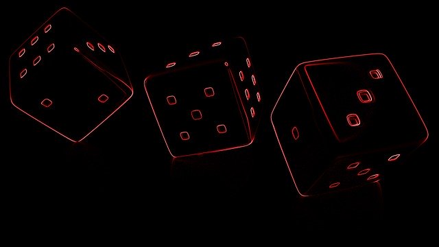 Free download Dice Red Neon -  free illustration to be edited with GIMP free online image editor