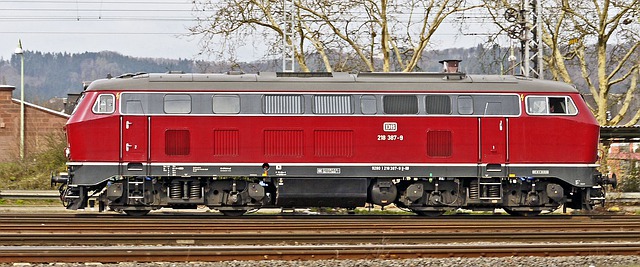 Free download diesel locomotive old red free picture to be edited with GIMP free online image editor