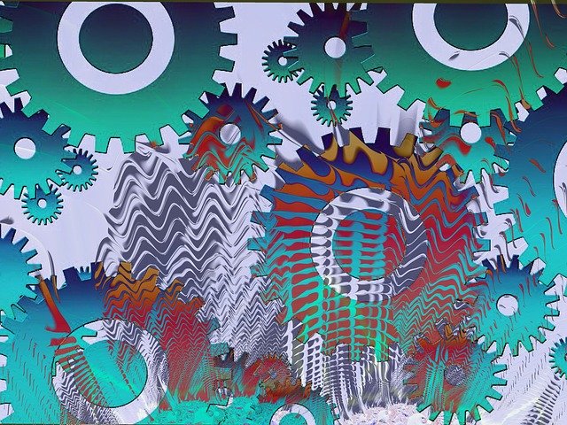 Free download Digital Art Background Image Gears -  free illustration to be edited with GIMP free online image editor