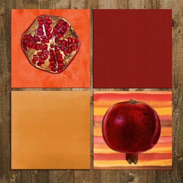 Free download Digital Art Pomegranate Kitchen -  free illustration to be edited with GIMP free online image editor