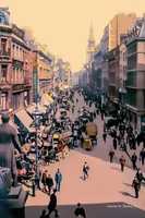 Free download Digital Cartoon of Cheapside in London free photo or picture to be edited with GIMP online image editor