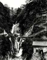 Free download Digital Chalk and Charcoal Drawing of a Metaki Waterfall free photo or picture to be edited with GIMP online image editor