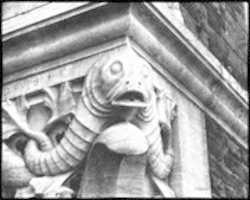Free download Digital Charcoal Drawing of a Fish Carving at the Rialto Market in Venice, Italy free photo or picture to be edited with GIMP online image editor