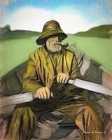 Free download Digital Colored Pencil Drawing of a Fisherman in Gloucester free photo or picture to be edited with GIMP online image editor