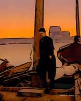 Free download Digital Color Pen and Ink Drawing of a Dutch Fisherman free photo or picture to be edited with GIMP online image editor