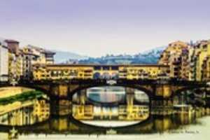 Muat turun percuma Lukisan Warna Digital dan Lukisan Dakwat Ponte Vecchio di Florence foto atau gambar percuma untuk diedit dengan editor imej dalam talian GIMP