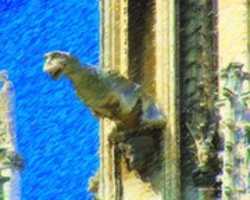 Free download Digital Color Pencil Drawing of a Gargoyle at the Cathedrale Notre-Dame de Paris free photo or picture to be edited with GIMP online image editor