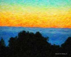 Free download Digital Impasto Painting of a Big Sur Sunset free photo or picture to be edited with GIMP online image editor