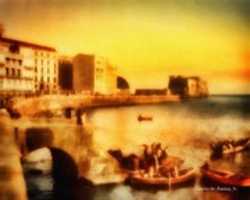 Free download Digital Impasto Painting of the Via Partenope, Naples free photo or picture to be edited with GIMP online image editor