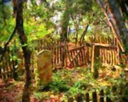 Free download Digital Oil Painting of an Ocracoke Island Graveyard free photo or picture to be edited with GIMP online image editor