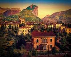 Free download Digital Oil Painting of Arco in Italy free photo or picture to be edited with GIMP online image editor