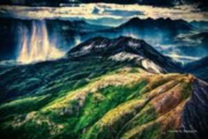 Free download Digital Oil Painting of a Stormy Day in the Wrangell Mountains free photo or picture to be edited with GIMP online image editor