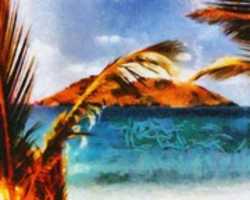 Free download Digital Oil Painting of Flamands Beach on St. Barts free photo or picture to be edited with GIMP online image editor