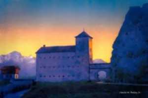 Free download Digital Oil Painting of La Porte du Scex free photo or picture to be edited with GIMP online image editor