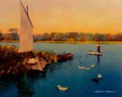 Free download Digital Oil Painting of Ormesby Broad in Norfolk free photo or picture to be edited with GIMP online image editor