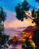 Free download Digital Oil Painting of the Big Sur Coastline free photo or picture to be edited with GIMP online image editor