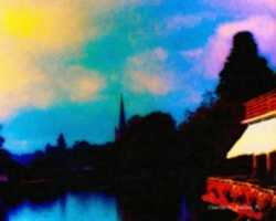 Free download Digital Oil Painting of the Church of the Holy Trinity in Stratford-upon-Avon free photo or picture to be edited with GIMP online image editor