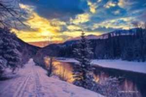 Free download Digital Oil Painting of the Flathead River free photo or picture to be edited with GIMP online image editor