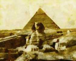 Free download Digital Oil Painting of the Great Sphinx of Giza free photo or picture to be edited with GIMP online image editor