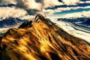Free download Digital Oil Pastel Drawing of Logan Glacier free photo or picture to be edited with GIMP online image editor