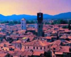 Free download Digital Oil Pastel Drawing of Lucca, Italy free photo or picture to be edited with GIMP online image editor