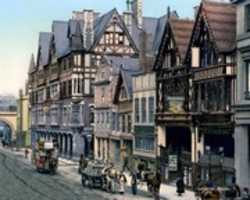 Free download Digital Oil Pastel Painting of Eastgate Street in Chester free photo or picture to be edited with GIMP online image editor