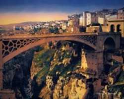 Free download Digital Pastel Drawing of a Bridge in Constantine, Algeria free photo or picture to be edited with GIMP online image editor