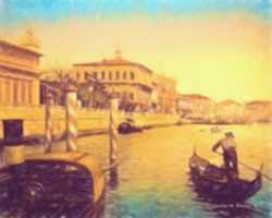 Free download Digital Pastel Drawing of a Gondola on the Bacino di San Marco  free photo or picture to be edited with GIMP online image editor