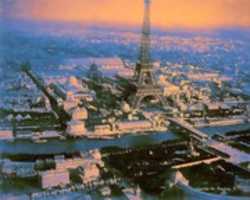 Free download Digital Pastel Drawing of an Aerial View of Paris free photo or picture to be edited with GIMP online image editor