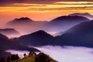 Free download Digital Pastel Drawing of Mist on Mountains in Xiding free photo or picture to be edited with GIMP online image editor