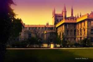 Free download Digital Pastel Drawing of New College, Oxford University  free photo or picture to be edited with GIMP online image editor