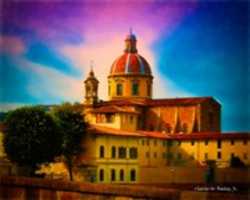Free download Digital Pastel Drawing of San Frediano in Cestello in Florence free photo or picture to be edited with GIMP online image editor