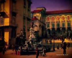 Free download Digital Pastel Drawing of the Fountain of Monteoliveto in Naples free photo or picture to be edited with GIMP online image editor