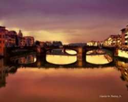 Free download Digital Pastel Drawing of the Ponte Santa Trinita in Florence free photo or picture to be edited with GIMP online image editor