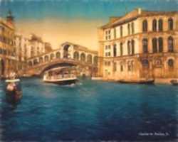 Free download Digital Pastel Drawing of the Rialto Bridge free photo or picture to be edited with GIMP online image editor
