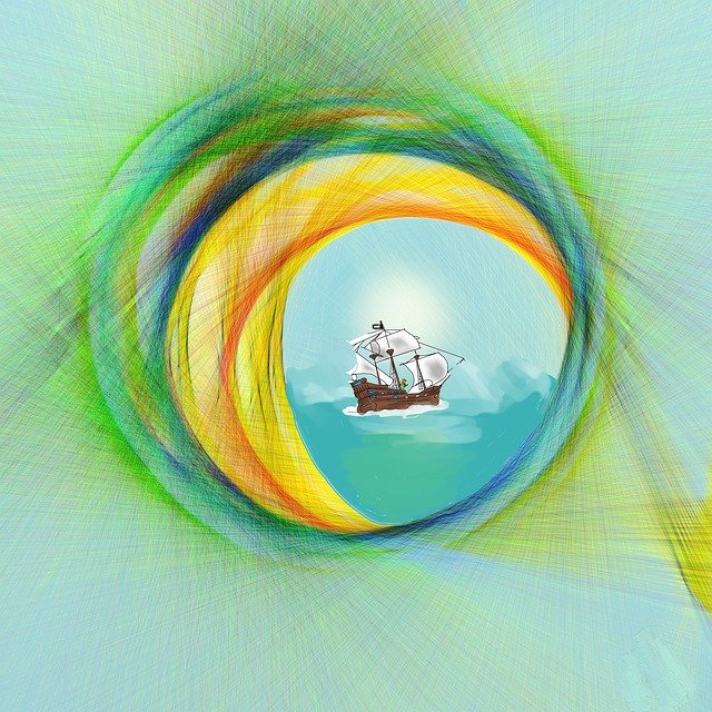 Free download Digital Porthole Sea -  free photo or picture to be edited with GIMP online image editor