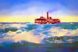 Free download Digital Watercolor Painting of the Lachine Rapids free photo or picture to be edited with GIMP online image editor